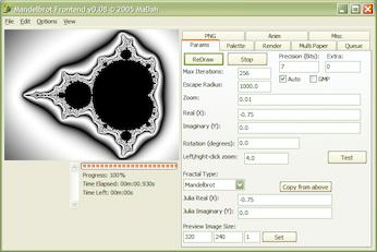 Mandelbrot screenshot